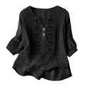 Women's Artistic Print Short Sleeve V-Neck Tee, Breathable Relaxed Fit