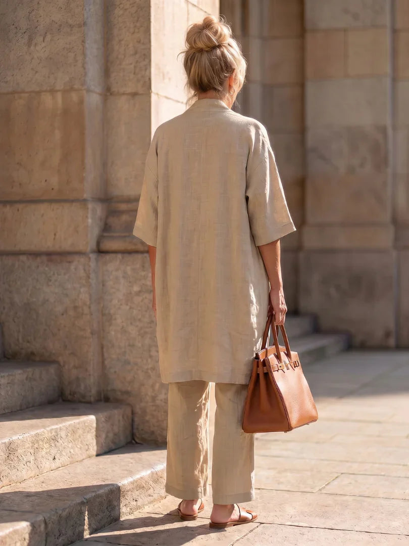 Lightweight Linen Three-Piece Set