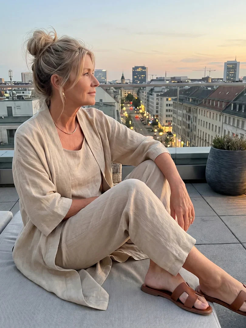 Lightweight Linen Three-Piece Set