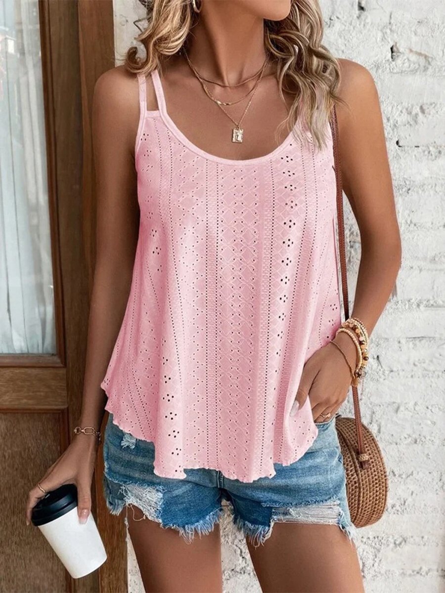 Summer Round Neck Solid Color New Women's Camisole