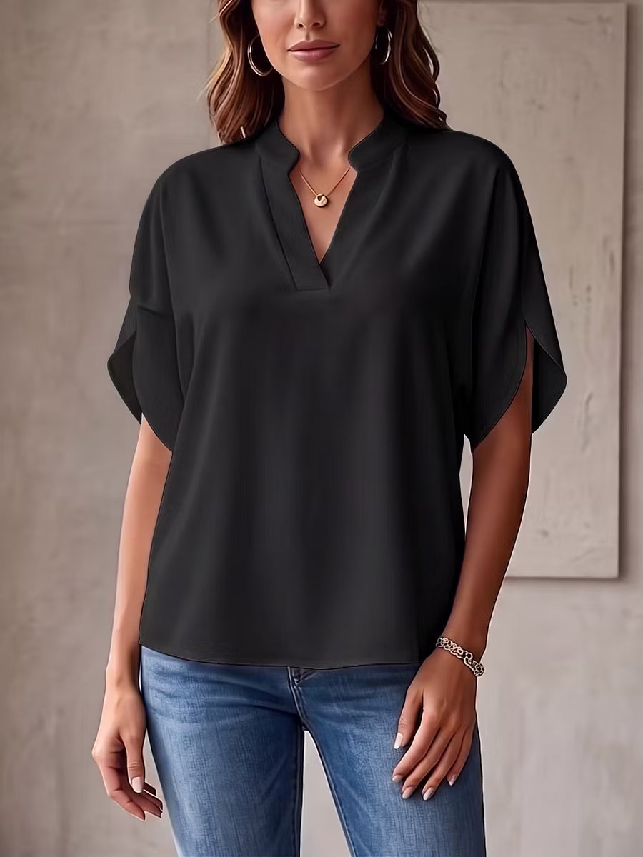 Chiffon V-Neck Top