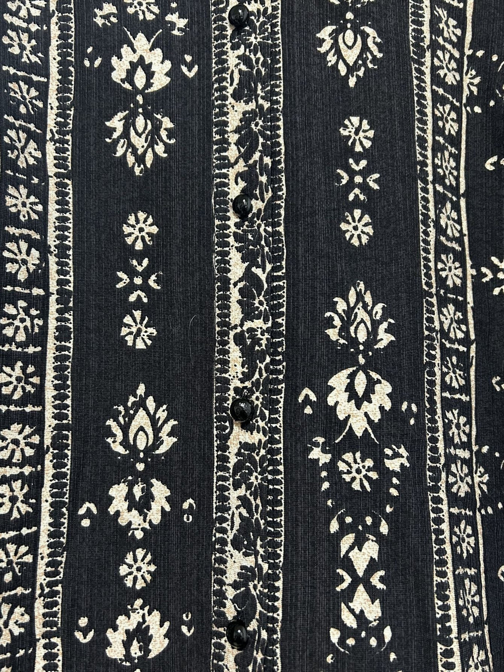 Women's Tribal Print Button-Down Blouse